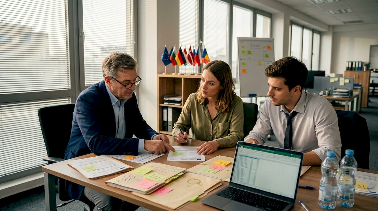 1775201805893 HR team reviewing EU social security forms EU social security coordination for expatriates: 2026 guide