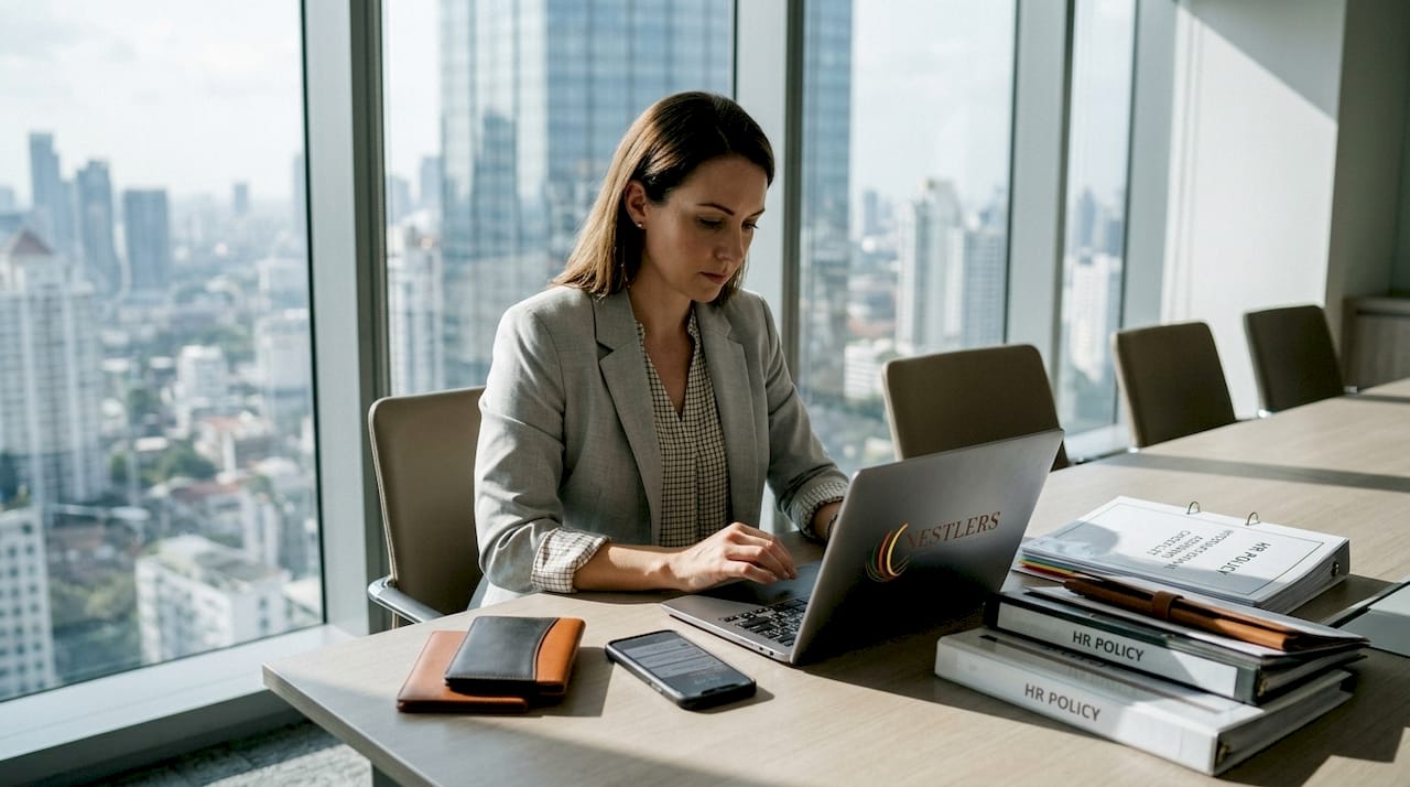 1775724954354 HR manager reviewing global mobility checklist Top HR challenges in global mobility for multinationals