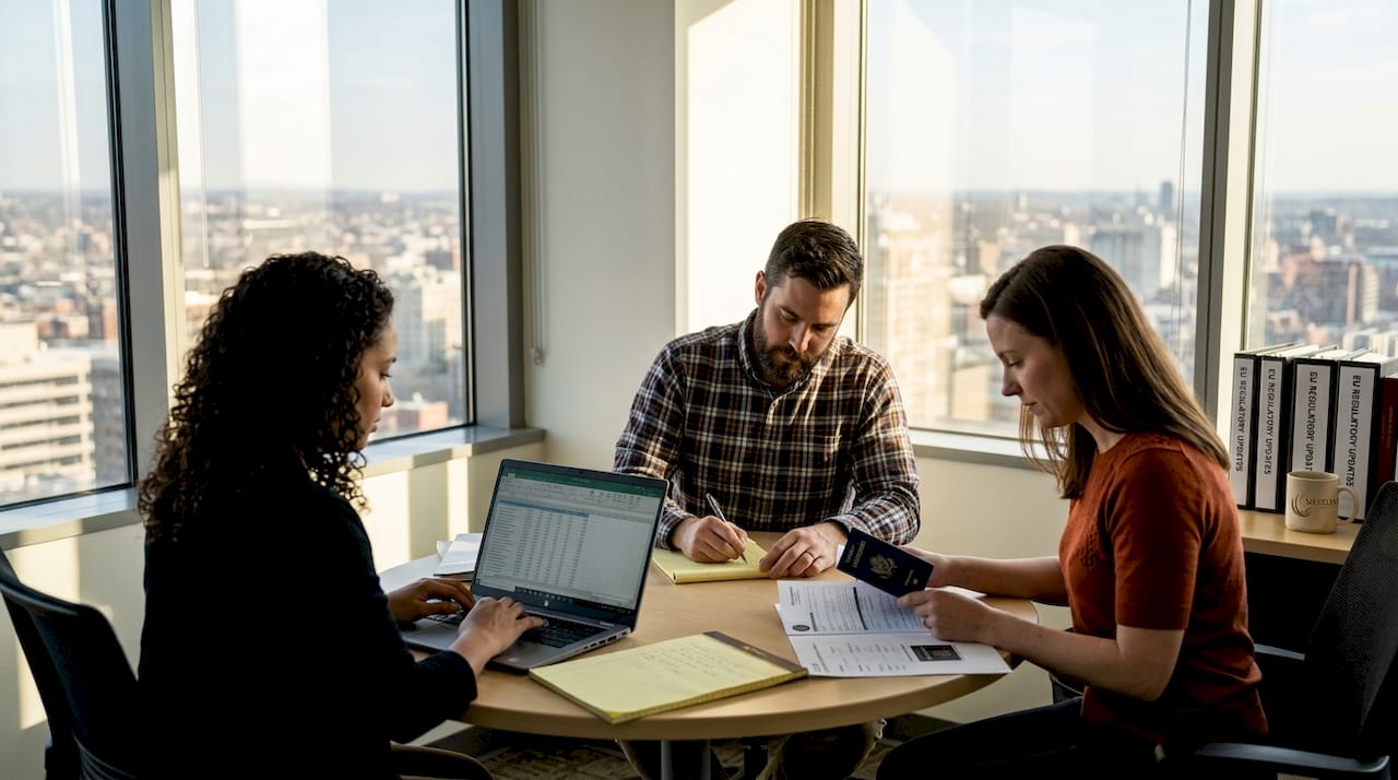 1775883145948 HR professionals collaborating on mobility project How consulting transforms workforce mobility for EU corporations HR professionals collaborating on mobility project