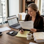 HR manager reviewing EOR legal documents