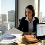 HR manager handling workforce compliance paperwork