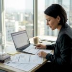 HR manager checking Schengen visa documentation