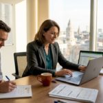 HR team reviewing EU relocation documents