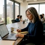 HR manager reviewing workforce mobility audit checklist