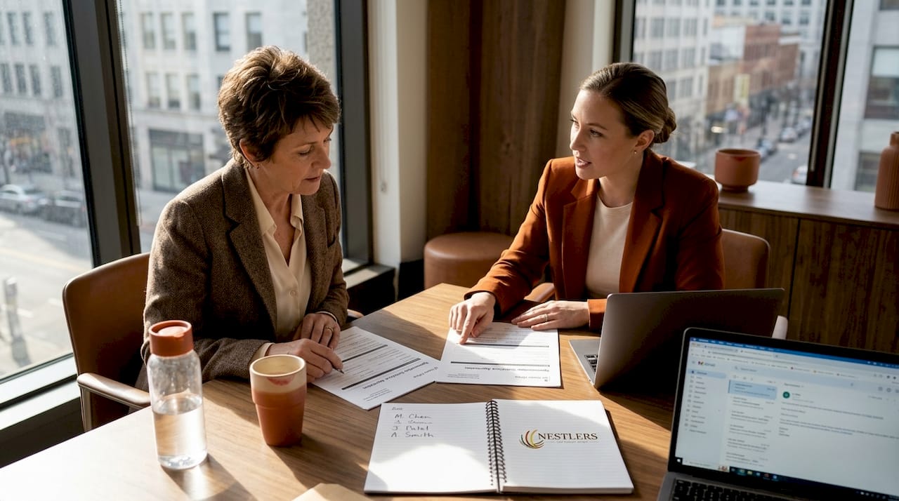 1777259121956 HR team reviews workforce sponsorship documents 1 Placement agency vs authorized employer: choosing the right sponsorship path